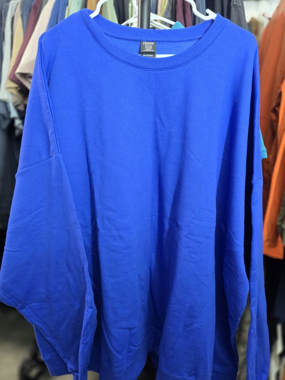 Hanes Royal Blue Men's Pullover Sweatshirt